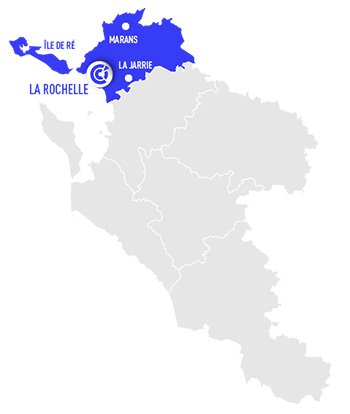 Territoire de l'antenne CCI à La Rochelle