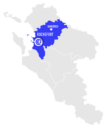 Territoire de l'antenne CCI à Rochefort