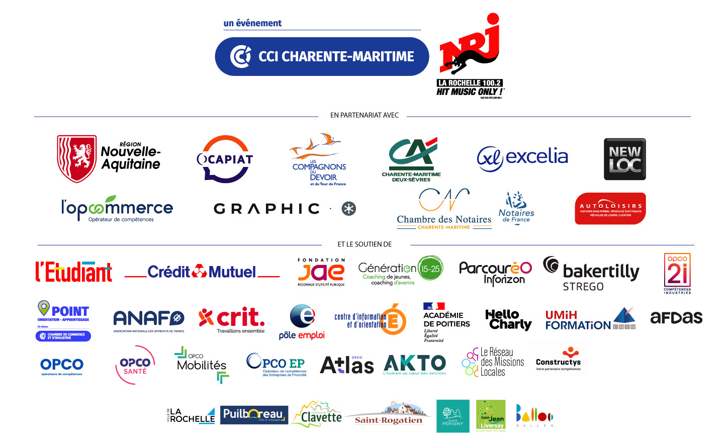 Les partenaires de la Nuit de l'Orientation 2023